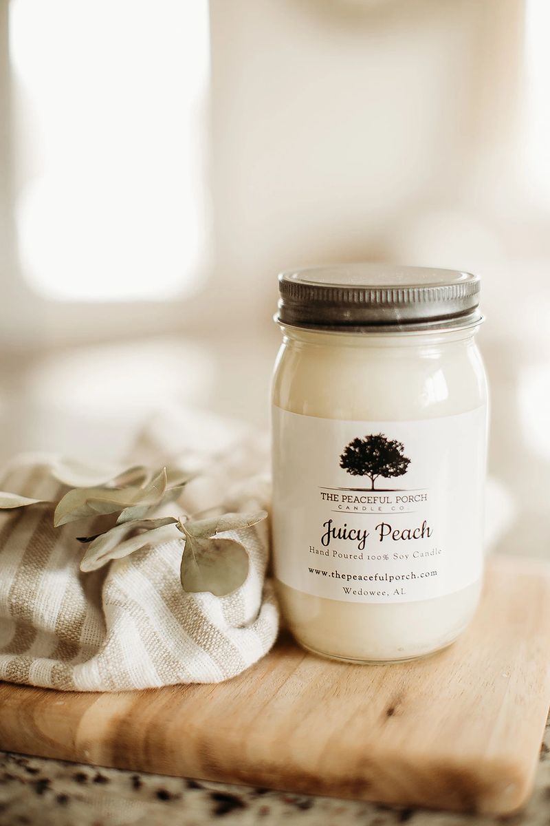Juicy Peach Jar Candles